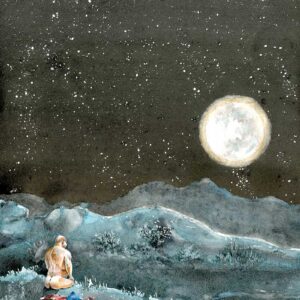 Adam Before Eve Watercolour Print