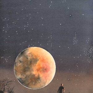 Dire Moon Watercolour Print