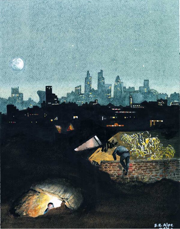 London Underground Watercolour Painting