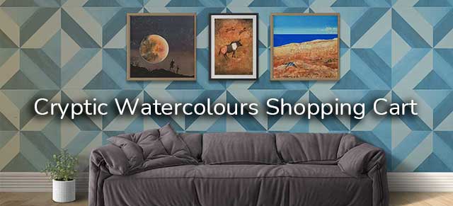 Cryptic Watercolours Shopping Cart