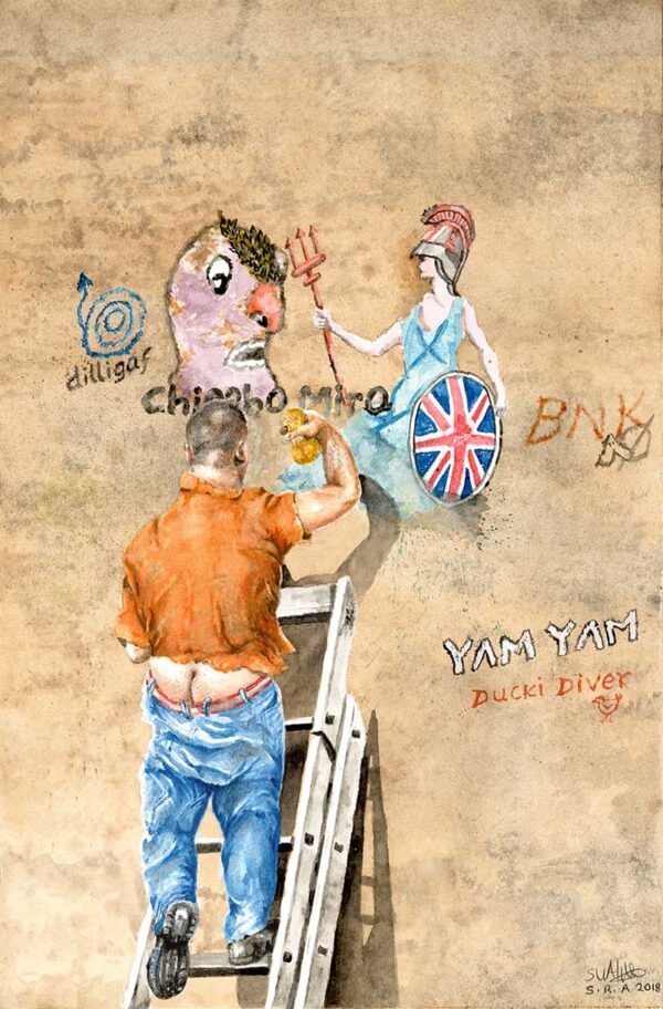 DILLIGAF Watercolour Print