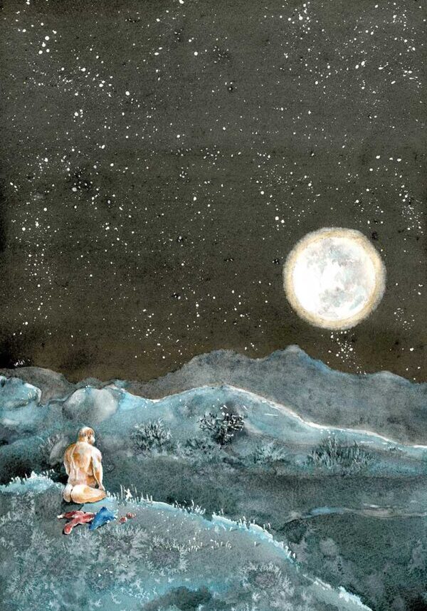 Adam Before Eve Watercolour Print