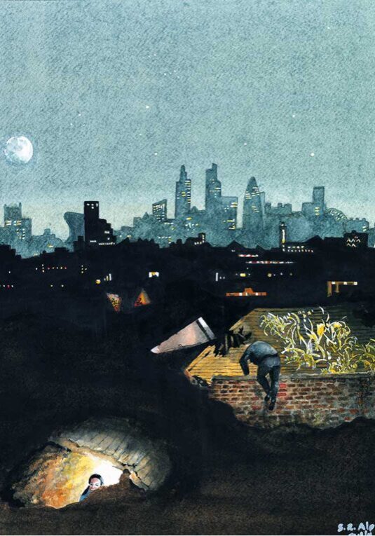 London Underground Watercolour Painting