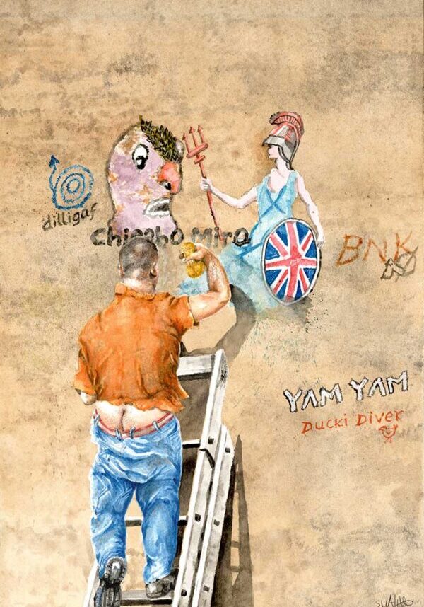 DILLIGAF Watercolour Print